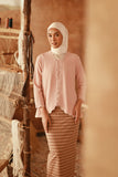 The Asal Kita Women Embellish Kebaya Top - Dusty Pink