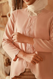 The Asal Kita Women Embellish Kebaya Top - Dusty Pink