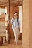 The Asal Kita Women Embellish Kebaya Top - Clean Blue