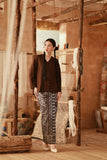 The Asal Kita Women Jacquard Skirt - Chocolate Bloom