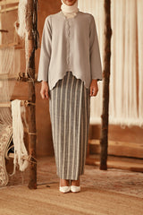 The Asal Kita Women Folded Skirt - Denimline