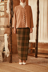 The Asal Kita Women Folded Skirt - Picnic Army