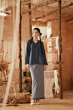The Asal Kita Women Lace Skirt - Boxy Blue