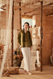 The Asal Kita Women Embroidered Kebaya Top - Green Olive