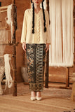 The Asal Kita Women Jacquard Skirt - Bronze Bloom