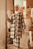 The Asal Kita Women Kebarung Top - Vintage Grid