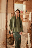 The Asal Kita Women Lace Kebaya Top - Sage Green