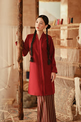 The Asal Kita Women Kebarung Top - Maroon