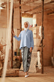 The Asal Kita Women Lace Kebaya Top - Ice Blue
