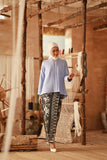The Asal Kita Women Lace Kebaya Top - Ice Blue