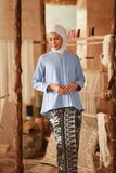 The Asal Kita Women Lace Kebaya Top - Ice Blue
