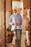 The Asal Kita Women Lace Kebaya Top - Ice Blue