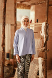 The Asal Kita Women Lace Kebaya Top - Ice Blue