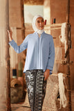 The Asal Kita Women Lace Kebaya Top - Ice Blue