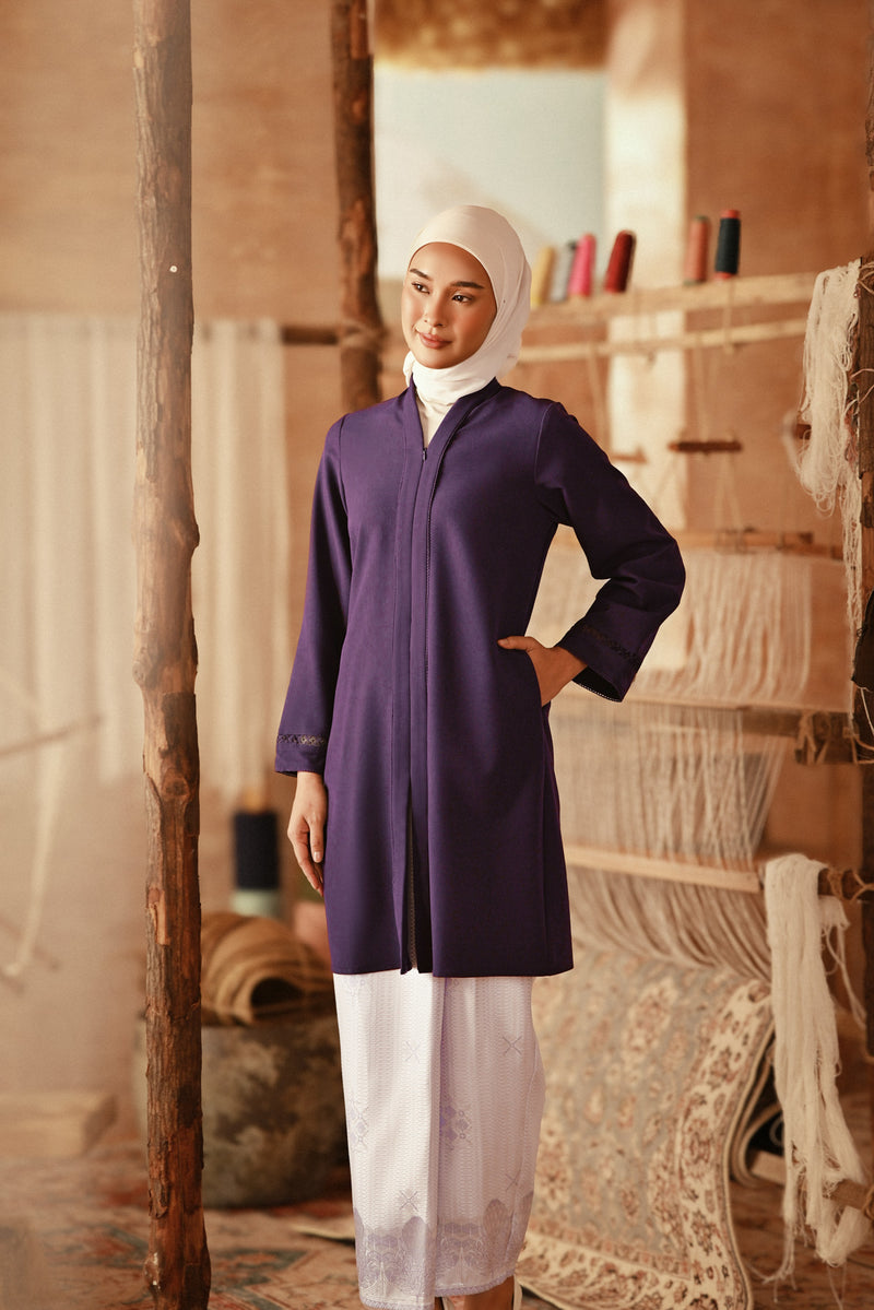 The Asal Kita Women Kebarung Top - Royal Purple