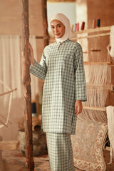 The Asal Kita Women Fusion Kurung Top - Mintgrid