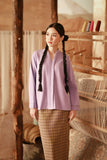 The Asal Kita Women Lace Kebaya Top - Violet Powder