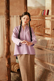 The Asal Kita Women Lace Kebaya Top - Violet Powder