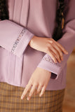 The Asal Kita Women Lace Kebaya Top - Violet Powder