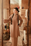 The Asal Kita Women Fusion Kurung Top - Sienna Plaid