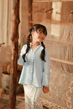 The Asal Kita Embroidered Kebaya Top - Baby Blue