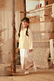 The Asal Kita Embroidered Kebaya Top - Pastel Yellow