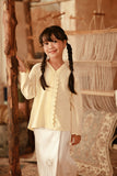 The Asal Kita Embroidered Kebaya Top - Pastel Yellow