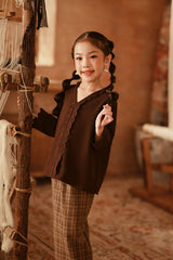 The Asal Kita Embroidered Kebaya Top - Dark Burgundy