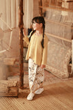 The Asal Kita Jacquard Skirt - Golden Bloom