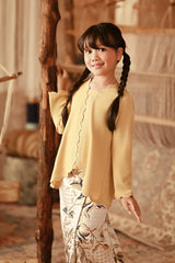 The Asal Kita Embellish Kebaya Top - Champagne Yellow