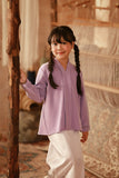The Asal Kita Lace Kebaya Top - Violet Powder