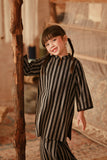 The Asal Kita Fusion Kurung Top - Phantom Stripe