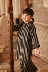 The Asal Kita Fusion Kurung Top - Phantom Stripe