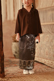 The Asal Kita Jacquard Skirt - Chocolate Bloom