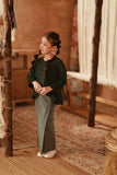 The Asal Kita Folded Skirt - Green Regal