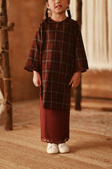 The Asal Kita Lace Skirt - Royal Burgundy