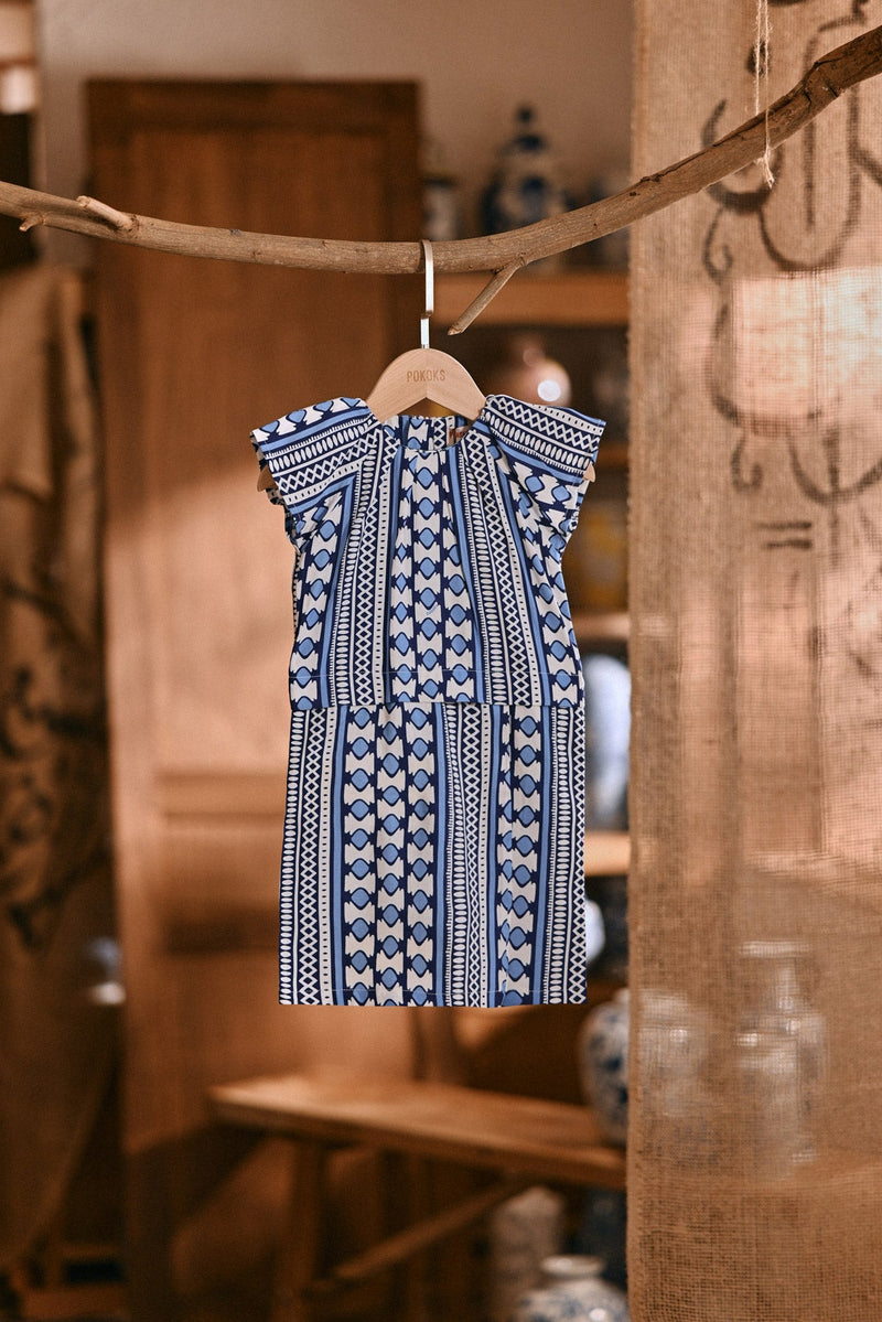 The Hariri Babies Kurung - Blue Borneo