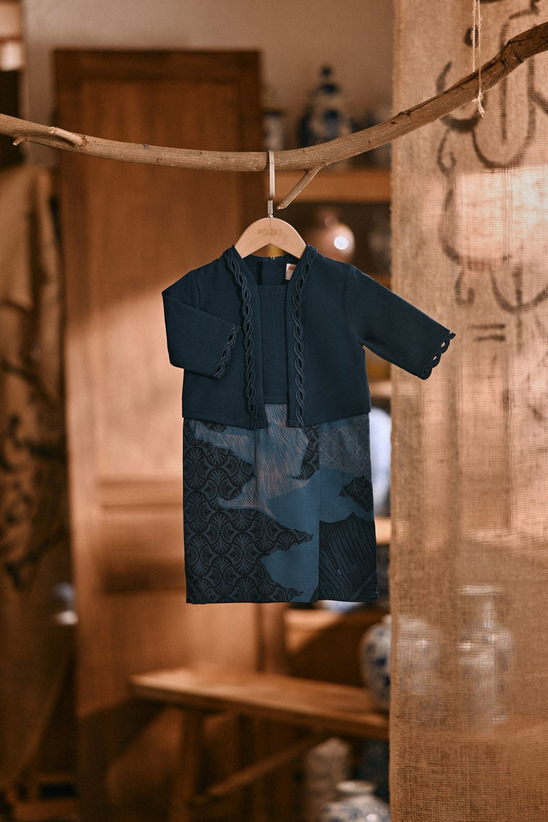 The Hariri Babies Classic Kebaya - Deep Teal Oasis