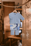 The Hariri Babies Kurta - Clean Blue