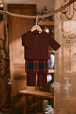 The Hariri Babies Kurta - Royal Burgundy