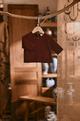 The Hariri Babies Kurta - Royal Burgundy