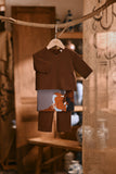 The Hariri Babies Kurta - Milk Chocolate
