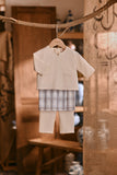 The Hariri Babies Kurta - Whisper Cream