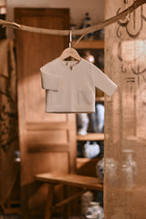 The Hariri Babies Kurta - Fog Cream