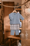 The Hariri Babies Kurta - Blue Fog