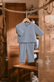 The Hariri Babies Kurta - Blue Fog