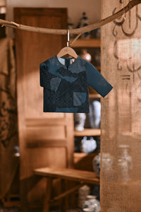 The Hariri Babies Kurta - Teal Oasis