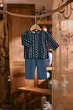The Hariri Babies Kurta - Teal Borneo