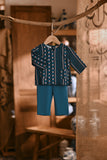 The Hariri Babies Kurta - Teal Borneo