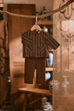 The Hariri Babies Kurta - Copper Grid